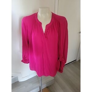 Simply Vera Vera Wang Pink Blouse Plus Size  XXL Contemporary Mature Officecore